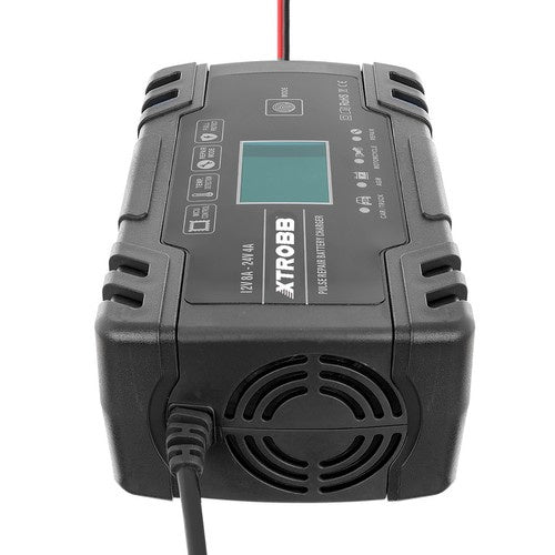 Автоматично зарядно за акумулатор 12V/24V с LCD дисплей и защита
