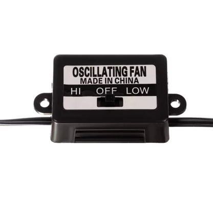 Вентилатор за кола 12V с въртяща се глава и монтажна щипка