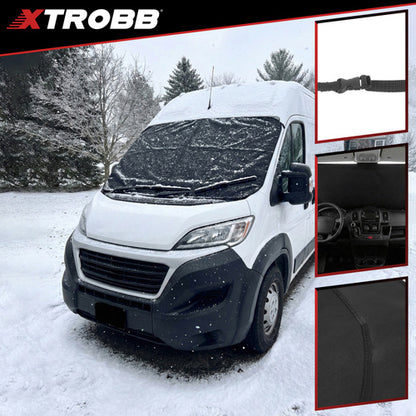 Покривало против замръзване за предно стъкло за бус – XL 200×100 см